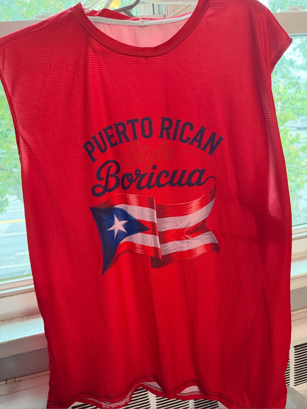 Puerto Rican Boricua Red Graphic Tee - wepa!! Xxl used once